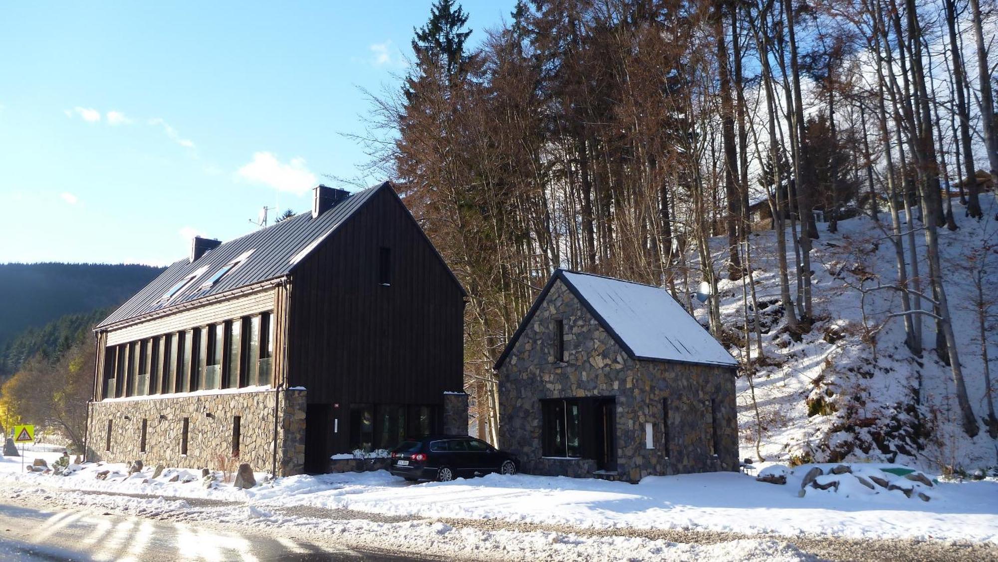 الشقق الفندقية Špindlerŭv Mlýnفي  Krakonosova Dilna "Woodhaus" المظهر الخارجي الصورة