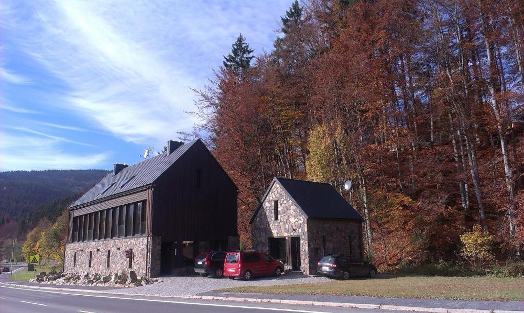الشقق الفندقية Špindlerŭv Mlýnفي  Krakonosova Dilna "Woodhaus" المظهر الخارجي الصورة